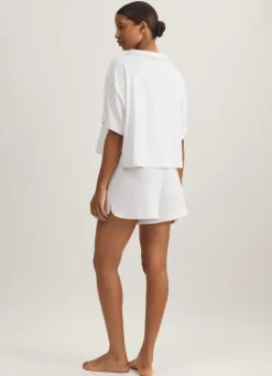Collar Shirt And Short Set