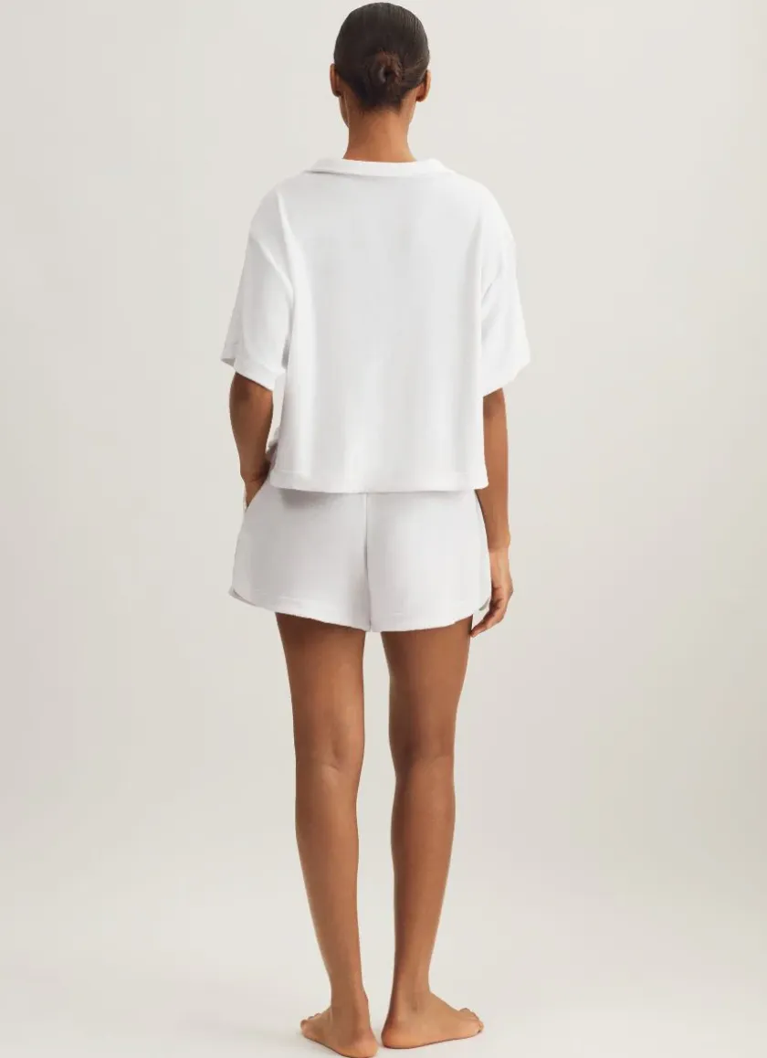 Collar Shirt And Short Set