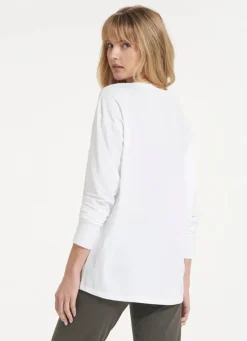 Long Sleeve Feather Tee