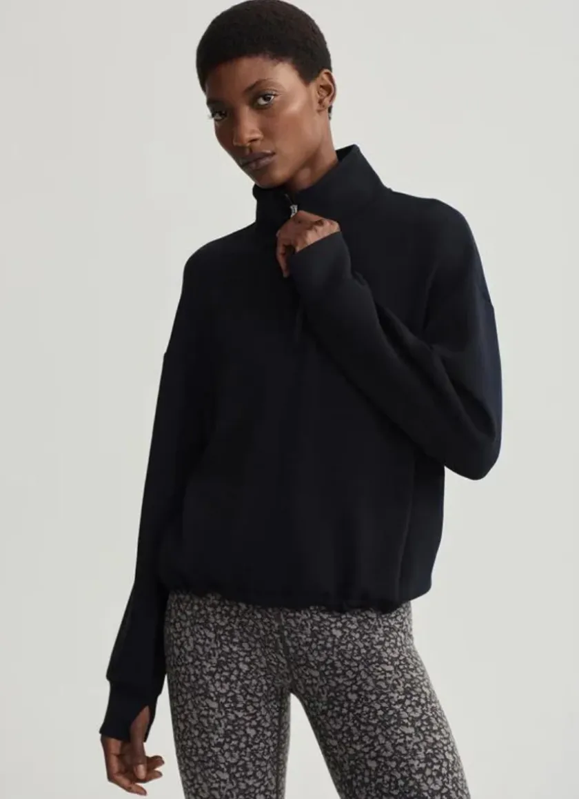 Sian Cropped Half Zip Midlayer
